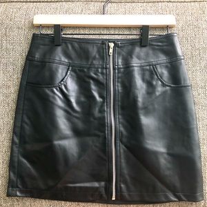 Brand New Black Leather Skirt